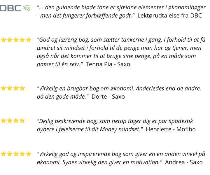 Sagt om Money Makeover Mindset bogen
